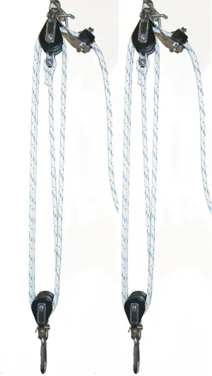 Nautos BL003 - Small Boat Lift Tackle with CAM Cleat and 5/16" PRE-Stretch Rope Included