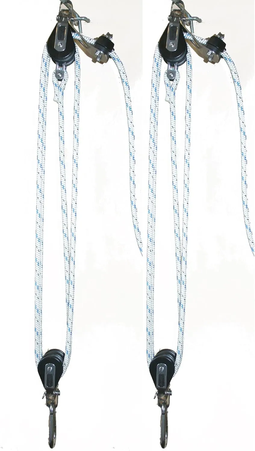 Nautos BL003 - Small Boat Lift Tackle with CAM Cleat and 5/16" PRE-Stretch Rope Included