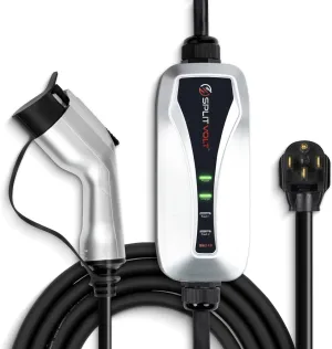 NEMA 14-50 Level 2 Charger with 16 ft Cord, 40amp EV Charger, NEC-Safe Fast 50 Amp Circuit Charging, J1772 Plug, Includes EVSE Cable Travel Bag