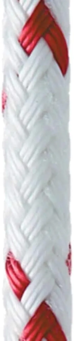 New England Ropes 3/8in (10mm) Sta-Set X Red Fleck 50 Feet Long