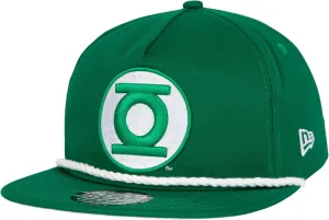 New Era Green Lantern Logo Adjustable Golfer Rope Hat