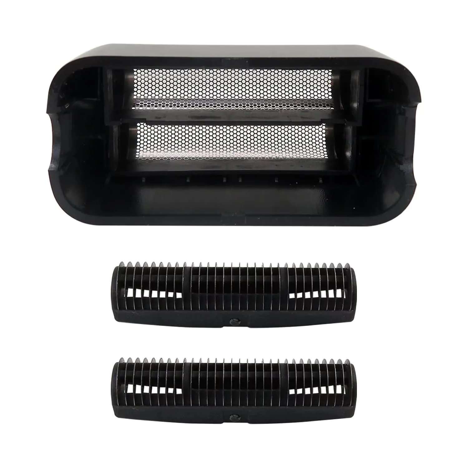 New Replacement Bright Black Foil Double Foil Head for FoilFX02 Silver Shaver FXRF2S Upgraded