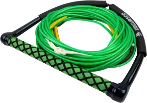Obcursco 75 ft Wakeboard Rope, 4 Section Dyneema Watersport Rope with EVA Handle for Wakeboard, Water Ski and Kneeboard