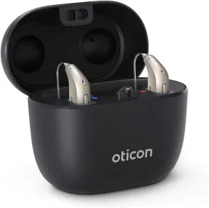 Oticon Intent Smart Charger miniRITE – Fast Charging Dock Exclusively for Oticon Intent Hearing Aids, Magnetic Alignment, and LED Power Indicator