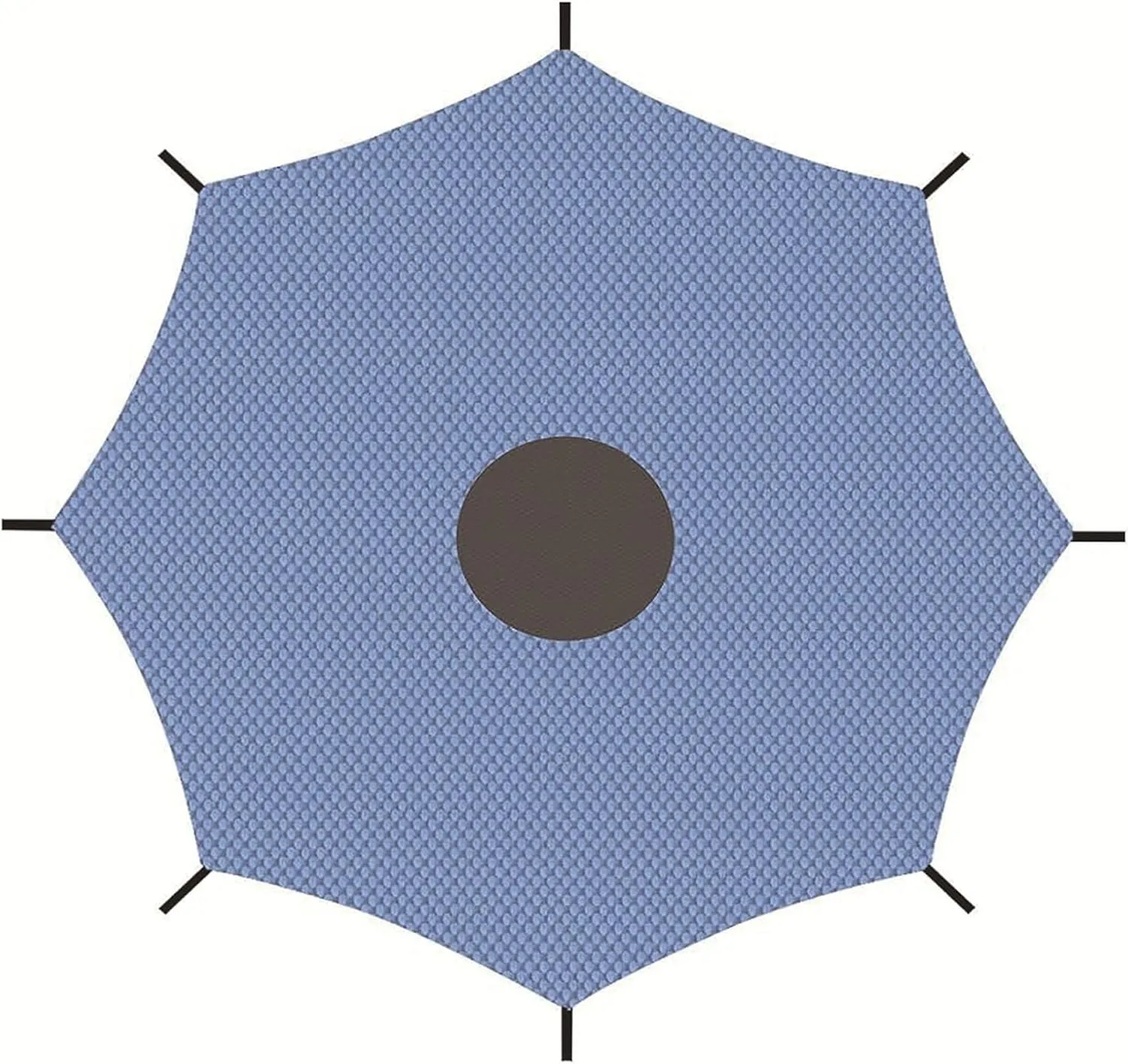 Outdoor Trampoline Sunshade Cover, Easy to Install Trampolines Canopy Accessories Sun-Protection Anti-UV for Backyard Playground