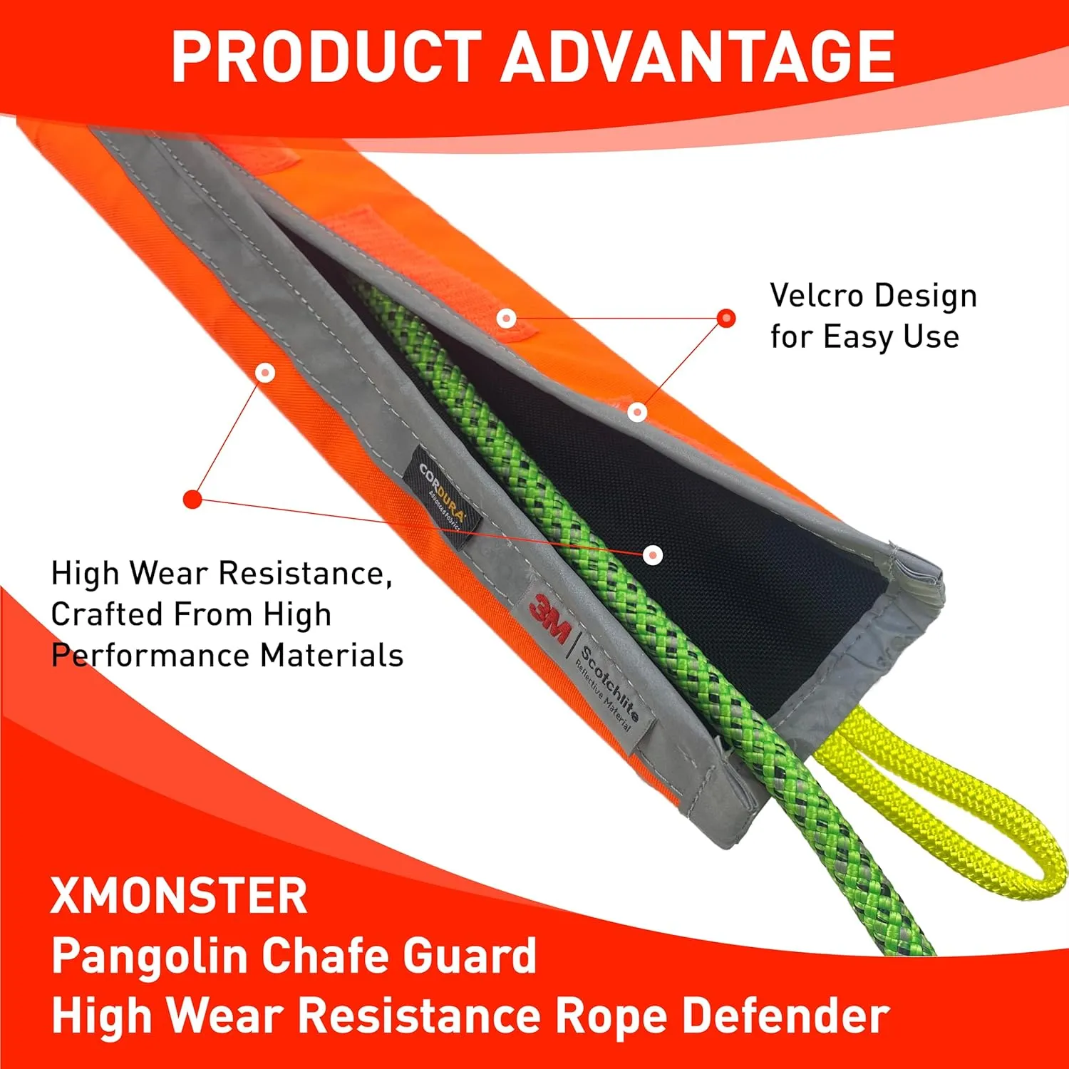 Pangolin Chafe Guard Rope Defender Rope Protector Mouth Guard for Climbing Adults