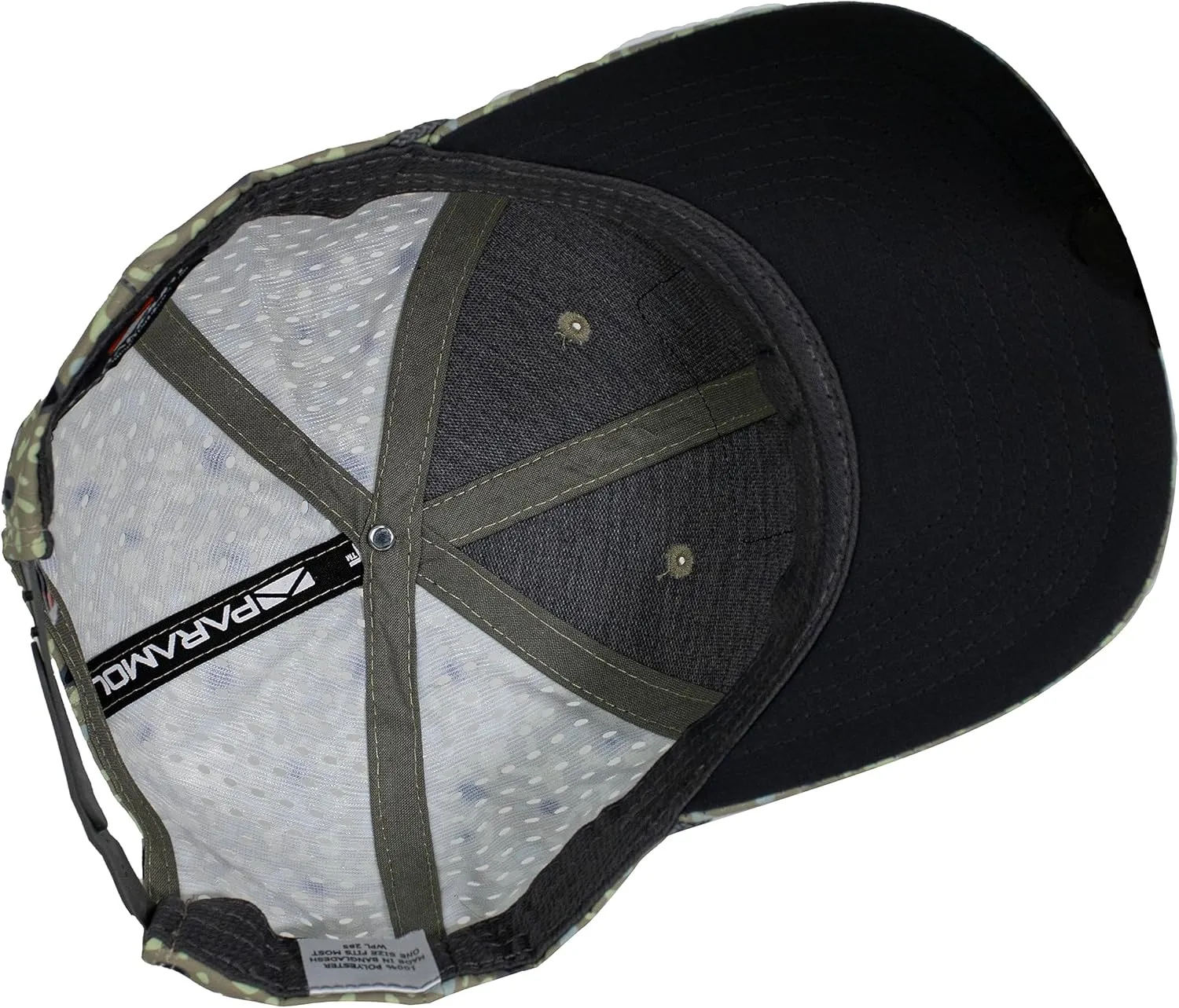 Paramount Outdoors Big Foot Squatch Performance Fishing Rope Cap with Laser Perforation Snapback