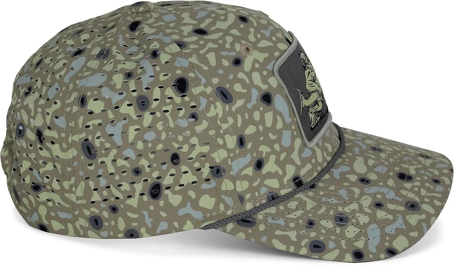 Paramount Outdoors Big Foot Squatch Performance Fishing Rope Cap with Laser Perforation Snapback