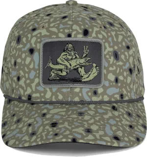 Paramount Outdoors Big Foot Squatch Performance Fishing Rope Cap with Laser Perforation Snapback