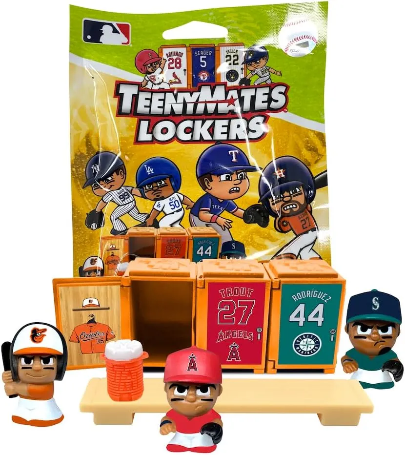 Party Animal TeenyMates MLB Baseball 2024 Locker Room Set Pack, Green