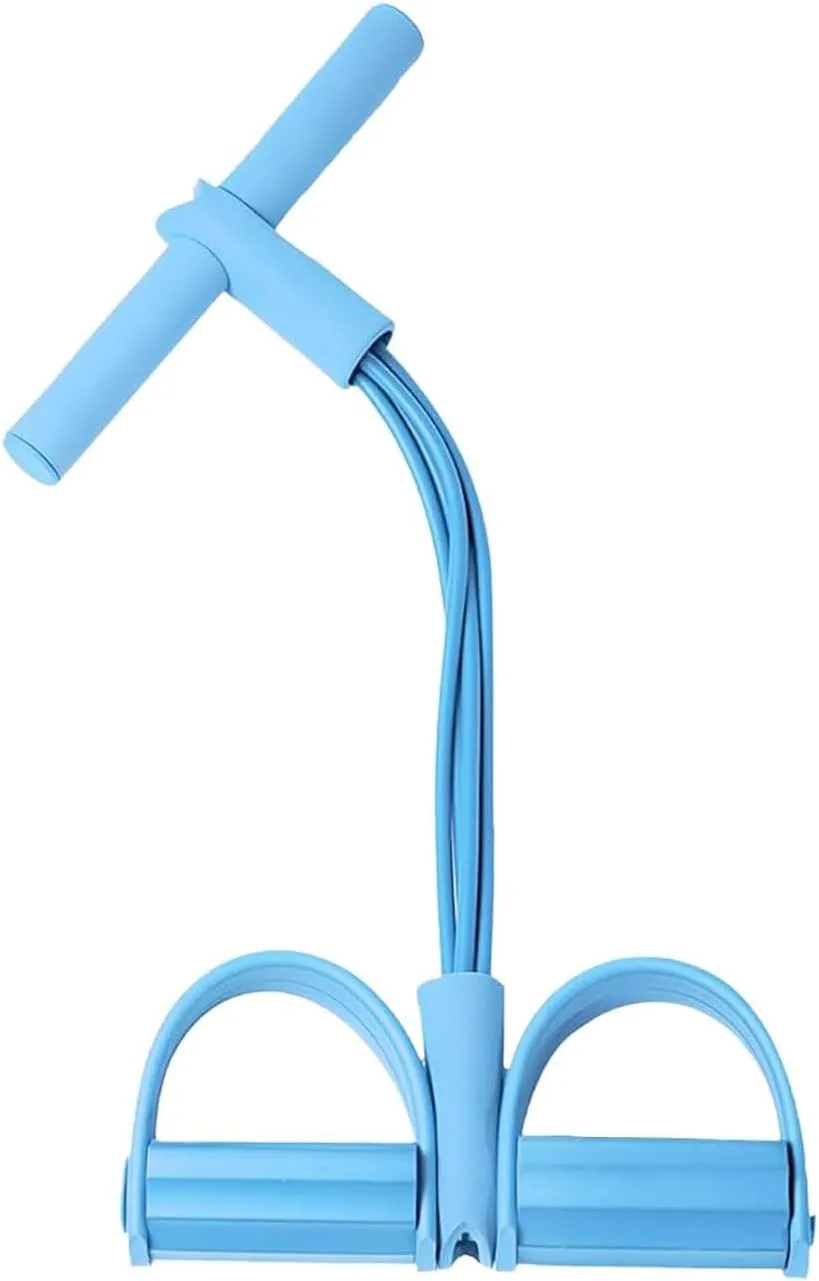 Pedal Resistance Bands with Handles -4 Tube Pedal Ankle Puller 2025 Upgraded Stretch Bands for Exercise Sit-ups Workout Equipment, Auxiliary Device Fitness Equipment for Women Men.