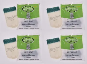 Peerless 24-A Mantles 4 Packs of 2 mantles (8 Mantles) 500 C.P. / 999 or 99 Style Mantles