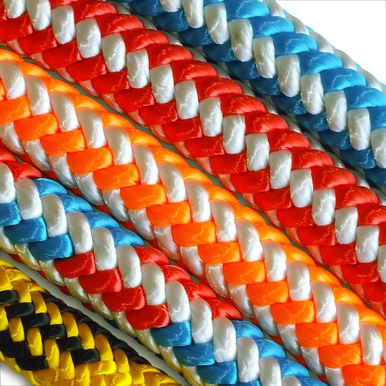 Pelican Rope 16-Strand 1/2 in (12.7 mm) Arborist-16™ Rope - 7000 lbs MBS - Static Climbing Rope - Rescue Operations - High Visibility - 120 ft - Sewn Eye - Orange/White - Made in The USA