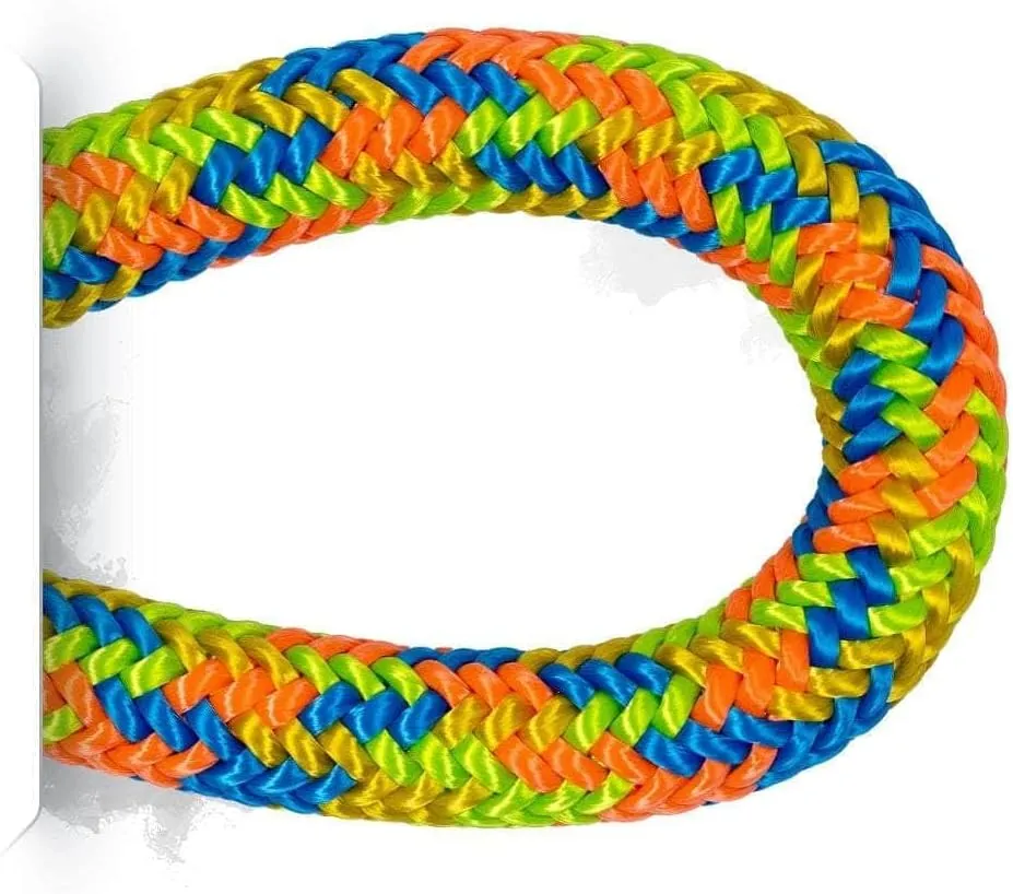 Pelican Rope Arborist Rope 11.8mm x 150Ft High-Strength 24-Strands Static Climbing Rope | 5,400 lb Strength for Tree Climbing, Pulling, Outdoors & Swing | Made in USA - Viper, Tight Spliced Eye