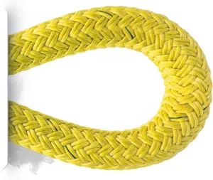 Pelican Rope High Strength Low Stretch Versatile Polyester Double Braid 100% Polyester Core and Cover The Ape Rigging Rope 1/2" 150 ft. Yellow - 11,000 lbs Tensile Strength