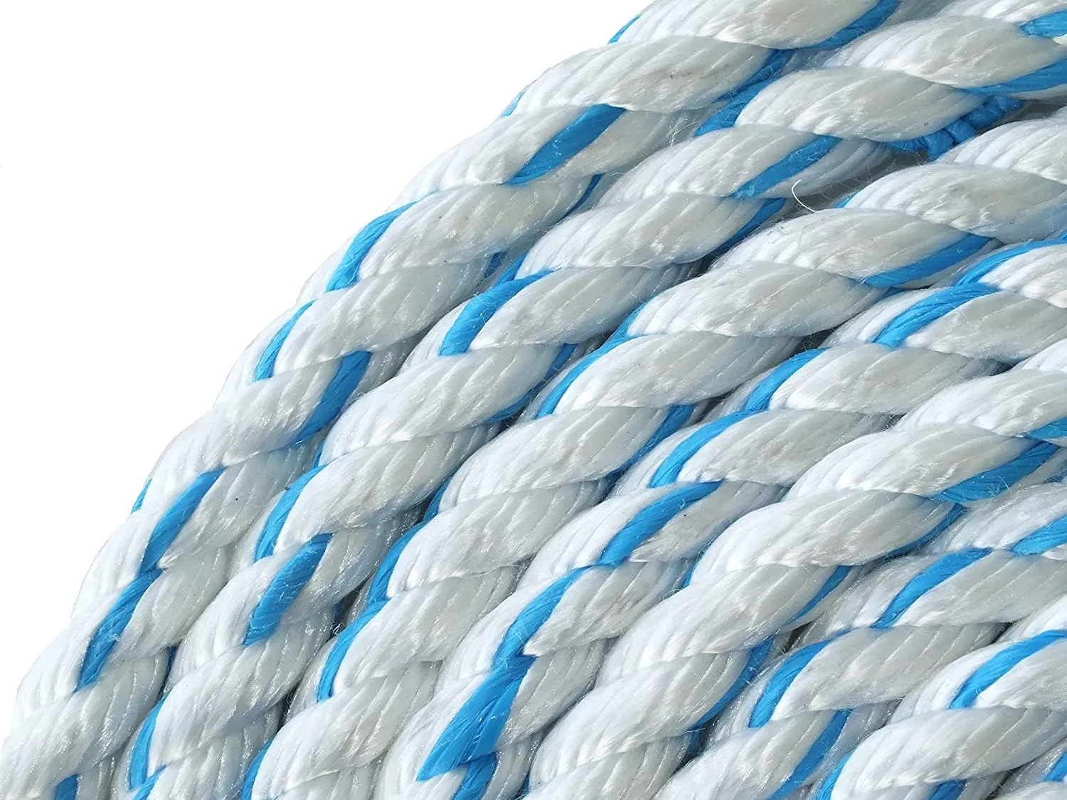 Pelican Rope Poly Dacron Rope (5/8 inch) – Twisted 3 Strand Composite Line with Polypropylene Core - Marine, Arborist, Commercial (Blue Tracer - 600 feet)