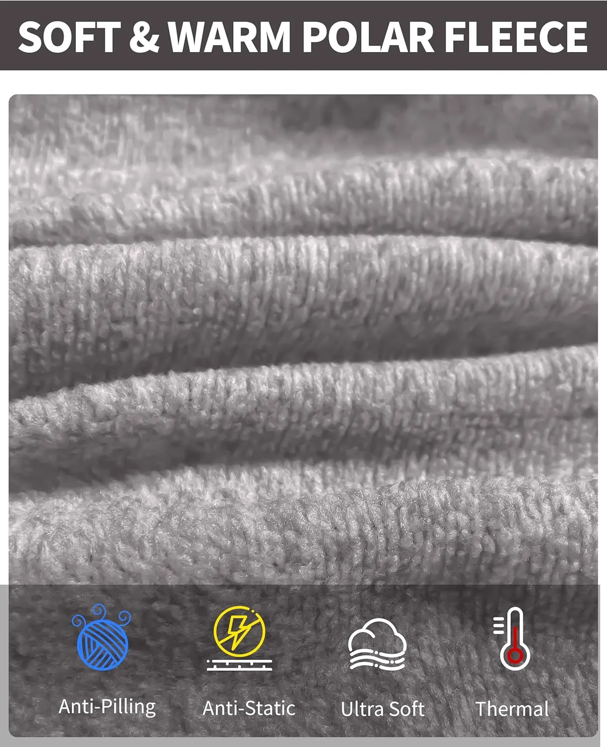 Pioneer Camp Mens Quarter Zip Pullover Fleece Sweater with Zipper Pocket Long Sleeve Sweatshirt Lightweight Thermal Jacket