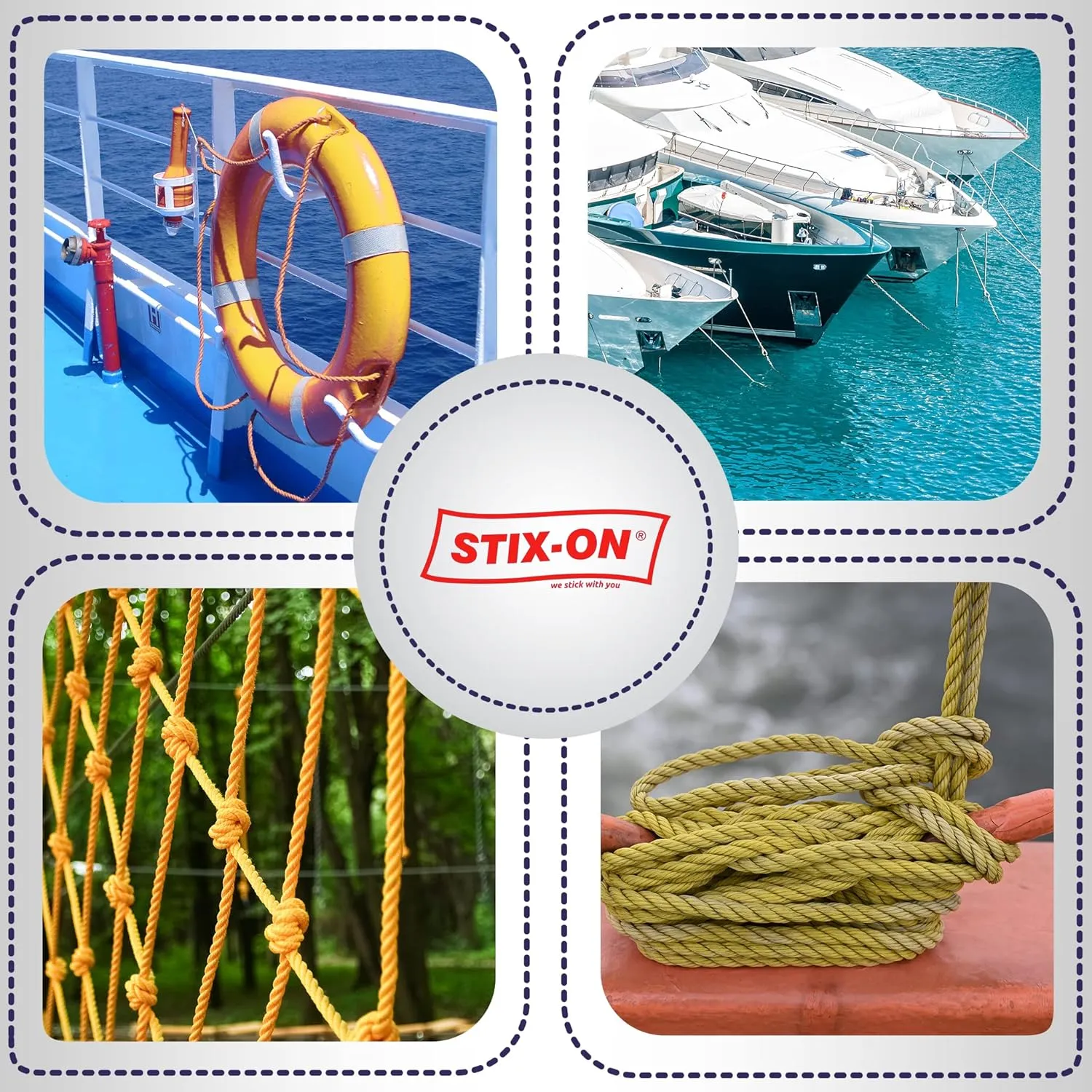 Polypropylene Rope 100Ft – 1/4 Inch Twisted Nautical Rope – Oil Resistant Yellow Heavy Duty Rope Ideal for Boats, Dock – Increased Friction and Heat Resistance – High Tensile Strength Marine Rope
