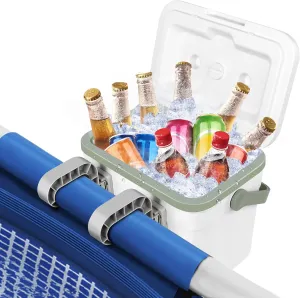Pool Cooler for Above Ground Pools, Insulated Poolside Cooler Small Coolers Hard Shell with Handle, Keeps Ice for 72 Hours, Portable Ice Chest Pool Drinks Cooler for Poolside Camping & Outdoor Party