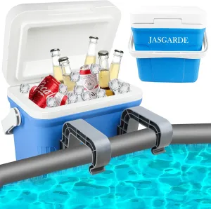 Pool Cooler, Small Coolers Hard Shell for Above Ground Pools Accessories, Insulated Cooler Ice Chest Keeps Ice for up to 3 Days, Portable Poolside Coolers, Outdoor Chill Boxs for Pool Parties