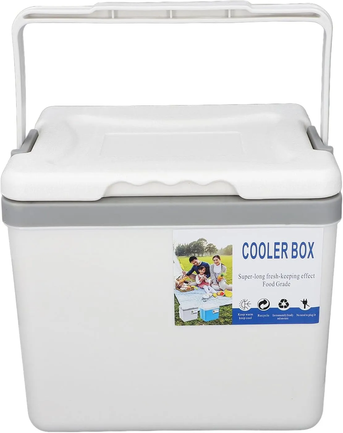 Portable Cooler Box, Insulated Hard Shell Cooler Box 6L for Picnic