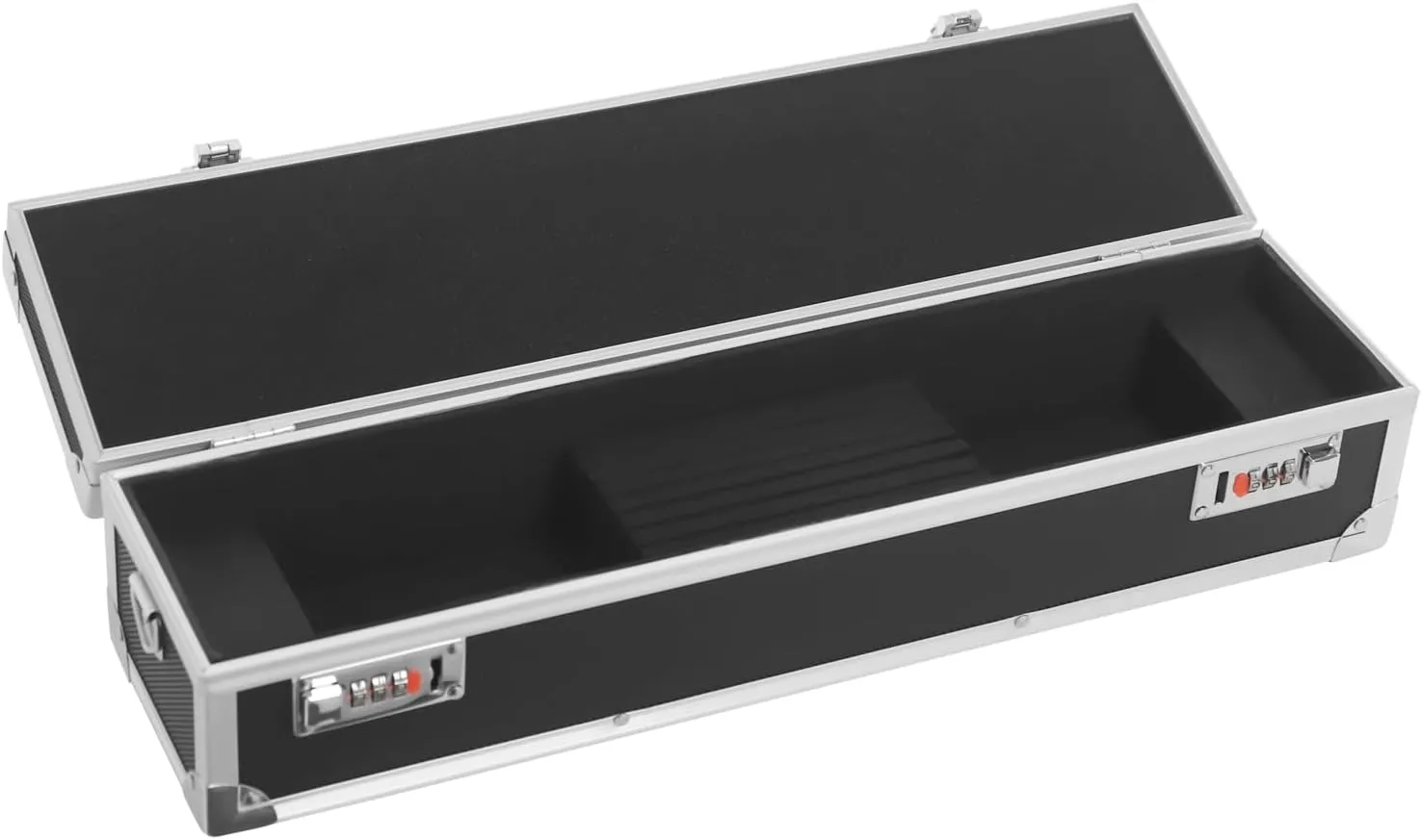 Portable Knife Case Lockable Knife Storage Box with Handle Modern Knives Holder Organizer with Lock 8 Slots for Kitchen Hotel Restaurant (Black)