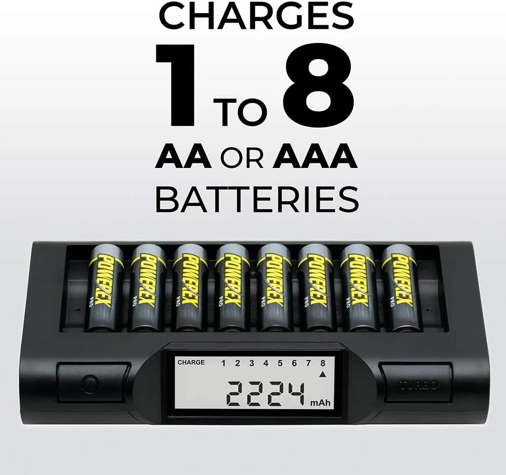 Powerex MH-C980 Turbo Charger Analyzer for AA/AAA Batteries