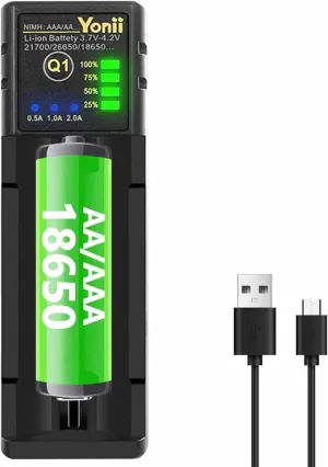 Premium Dual Slot 18650 Lithium Battery Charger