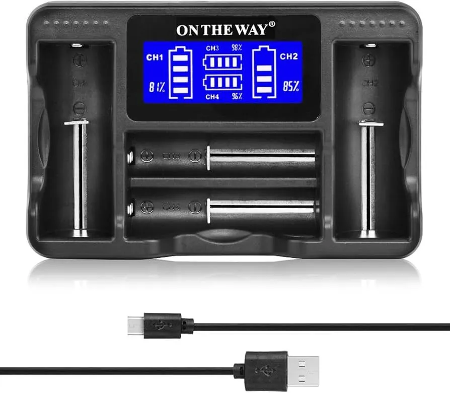 Premium Dual Slot 18650 Lithium Battery Charger