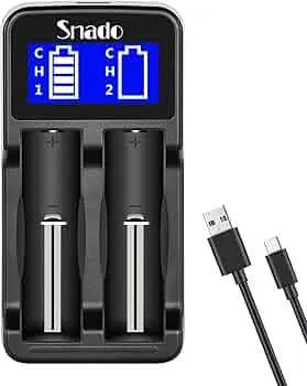 Premium Dual Slot 18650 Lithium Battery Charger