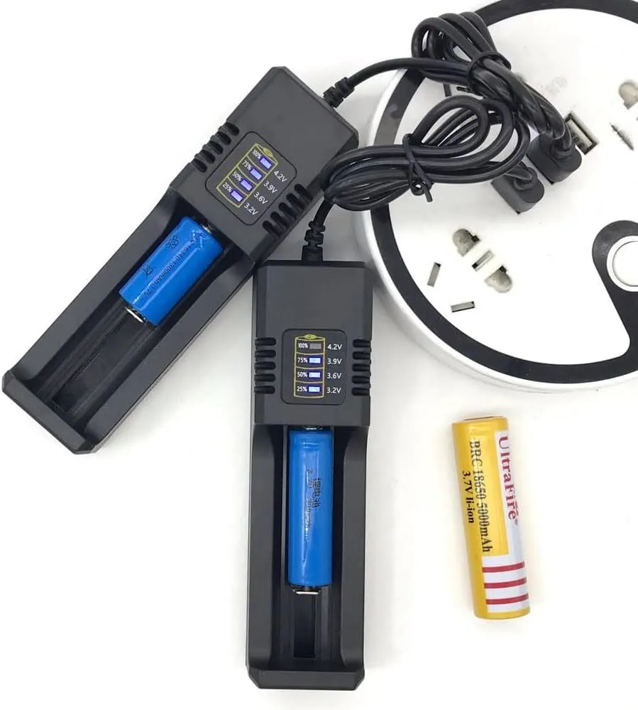 Premium Dual Slot 18650 Lithium Battery Charger