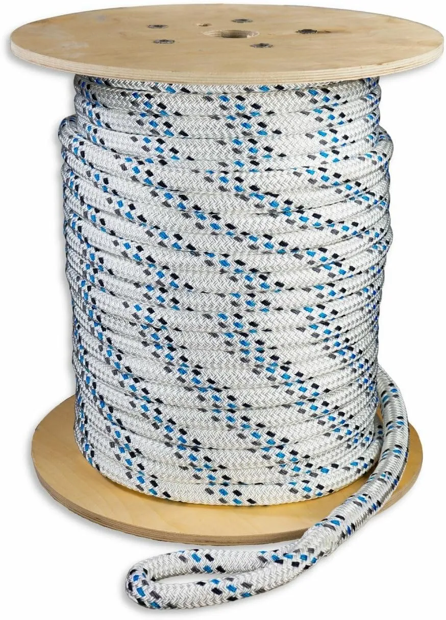 Premium Polyester Double Braid Cable Pulling Rope | Made in USA | Highest Strength | 3/4 inch x 600 feet