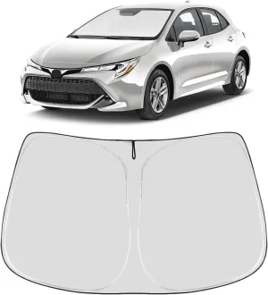 Proadsy 2025 Upgrade Front Windshield Sunshade Foldable Sun Shade Protector Custom Fit 2019-2024 2025 Toyota Corolla SE XSE L LE XLE Hybrid Sedan Accessories