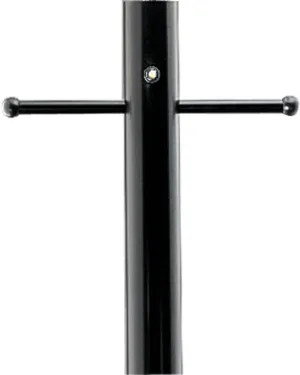 Progress Lighting Outdoor 7' Aluminum Post with Ladder Rest and Photocell Matte Black