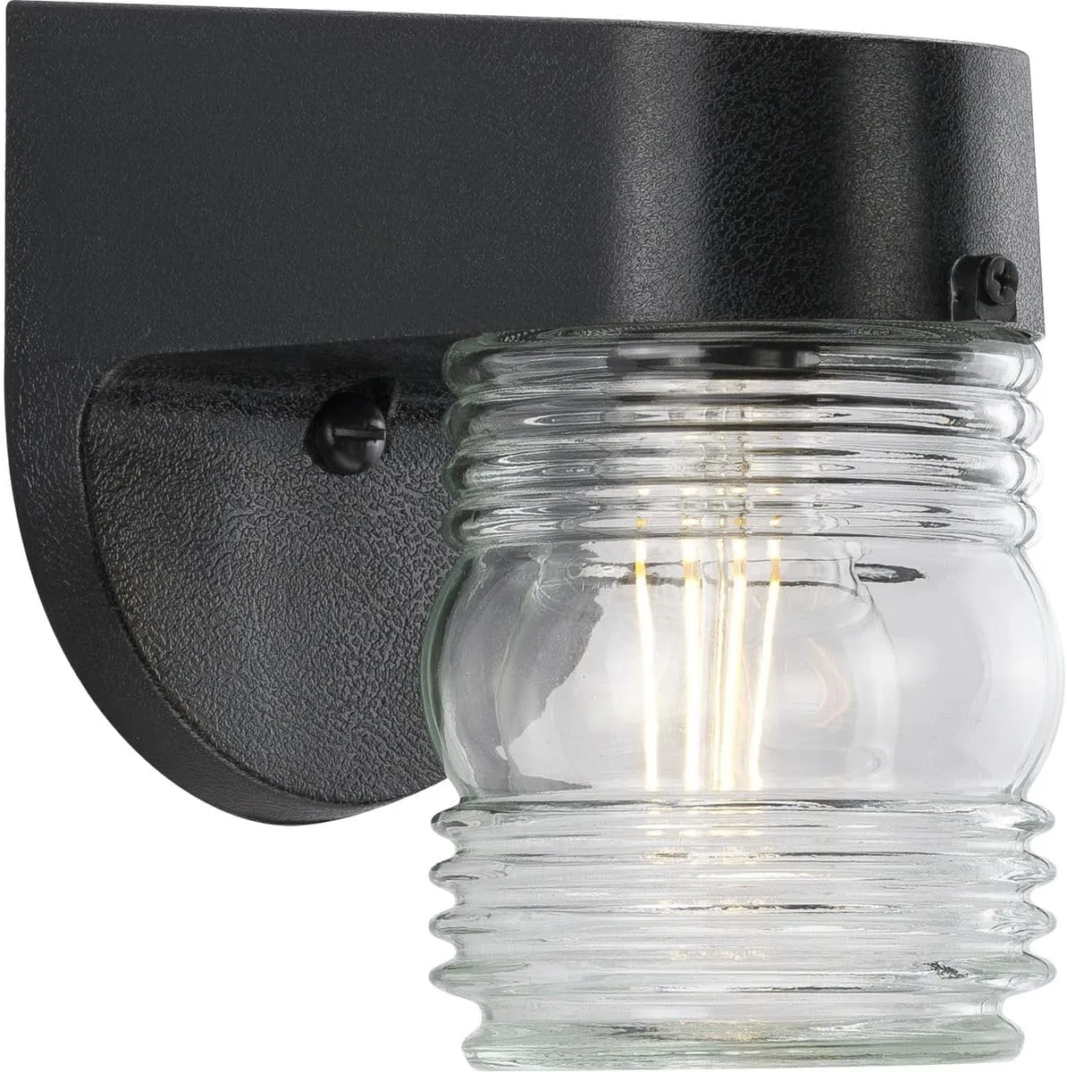 Progress Lighting P5612-31 Polycarbonate Outdoor, 4-3/4-Inch Width x 7-1/4-Inch Height, Black