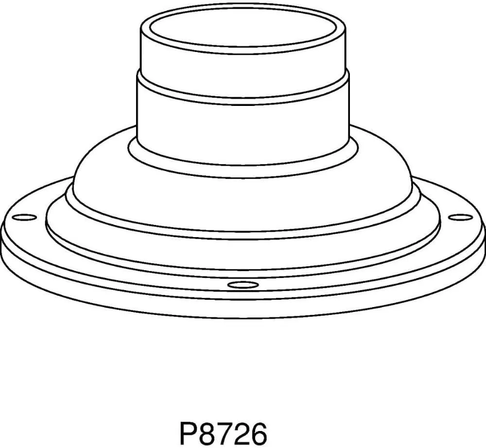 Progress P8726-20 Accessory - 7 Pedestal Mount Adapter, Antique Bronze Finish
