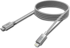 PureGear USB C to Lightning Cable, Braided Apple MFi Certified Charging Data Sync Cable Support Power Delivery and Type C Chargers for iPhone 14,14ProMax,13,13Pro,12,SE,iPad, Metallic Space Gray(4 FT)