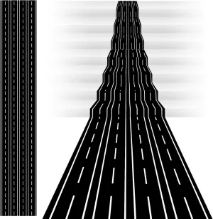 Racetrack Floor Running Mat Black Racing Car Party Decorations Racer Long Racetrack Road Tablecloth Runner Drag for Racing Theme Birthday Games Party (3.28 x 65.6 ft)