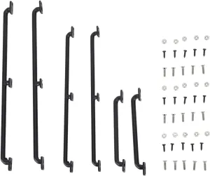 RC Car Body Shell Handrail, 75mm/3in 135mm/5.3in 150mm/5.9in Length Metal Body Shell Handrail Black Upgrade Replacement Accessory for RC Car