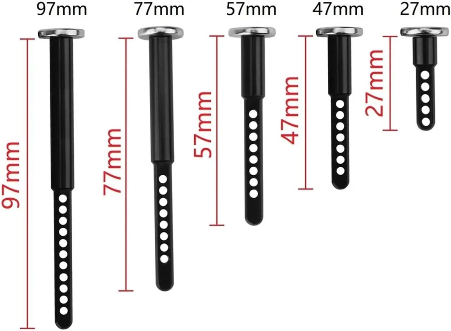 RC Car Parts for Axial for SCX10 II 90047 90059 90060 90046 1/10 Metal Front and Rear Extended Body Post Mounts Shell Column with Magnet RC Crawler Upgrade Parts(27mm)