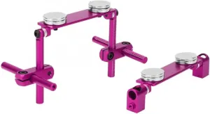 RC Car Parts for HSP 1/10 RC Racing Car Spare Parts Model Toy Body Post Mount Kit RC Aluminum Magnetic Body Shell Mount Kit Modified Parts(Purple)