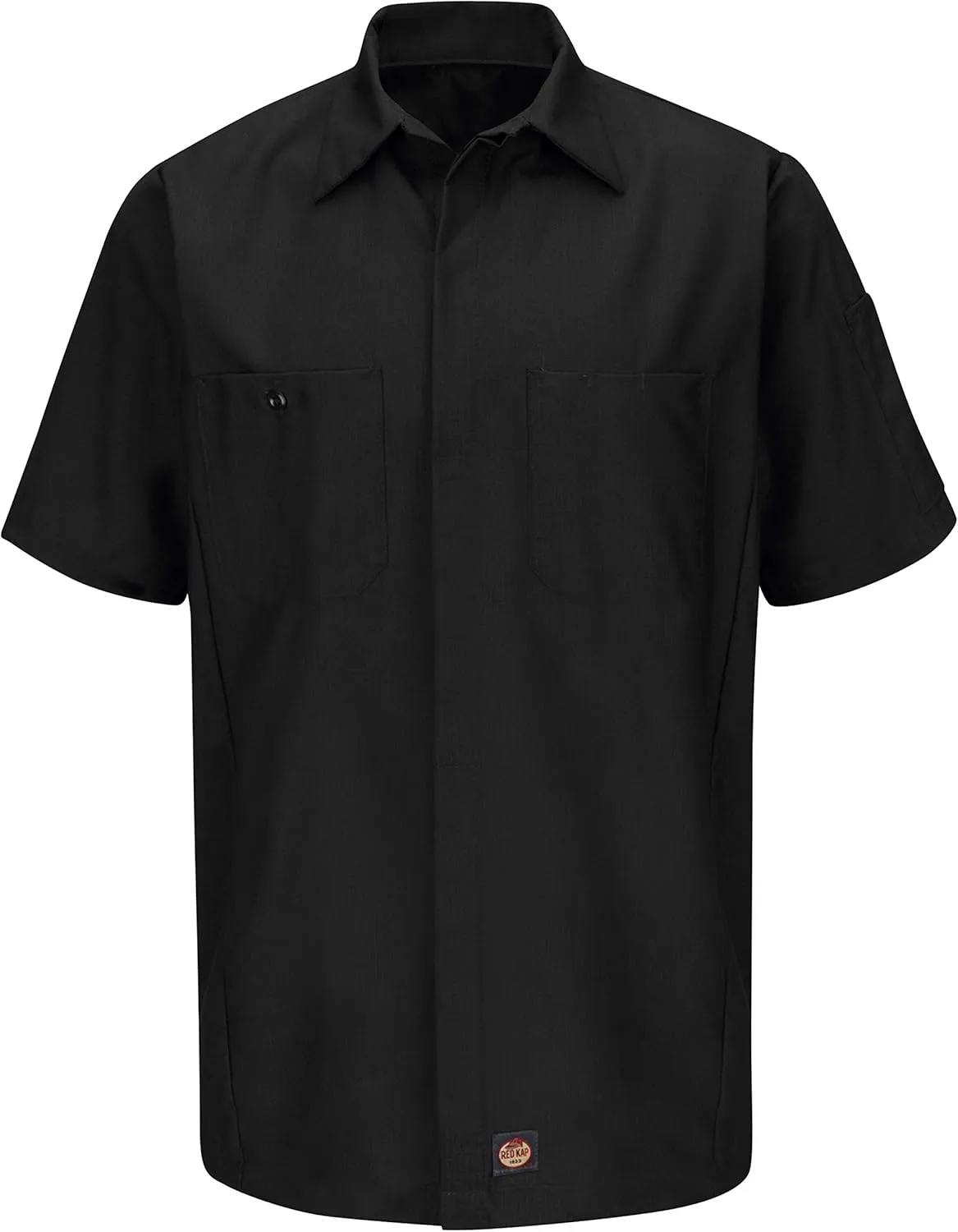 Red Kap Men's Ripstop Crew Shirt, Short Sleeve