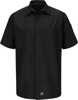 Red Kap Men's Ripstop Crew Shirt, Short Sleeve