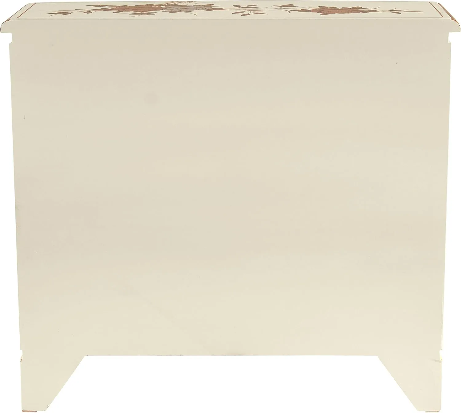 Red Lantern Artisan Crafted White Lacquer Hall Cabinet - Royal Ladies
