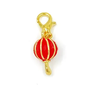 Red Lantern Charm |  3-D Chinese Lantern Clip | Lunar New Year Bookmark | Stitch Marker | Stitch Counter