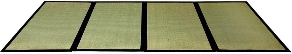 Red Lantern Folding Mat Tatami, 35.4 in (Wide), Natural