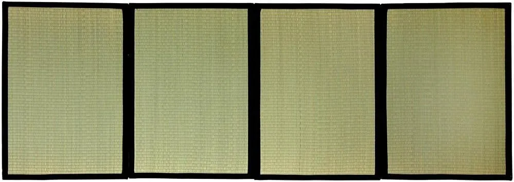 Red Lantern Folding Mat Tatami, 35.4 in (Wide), Natural