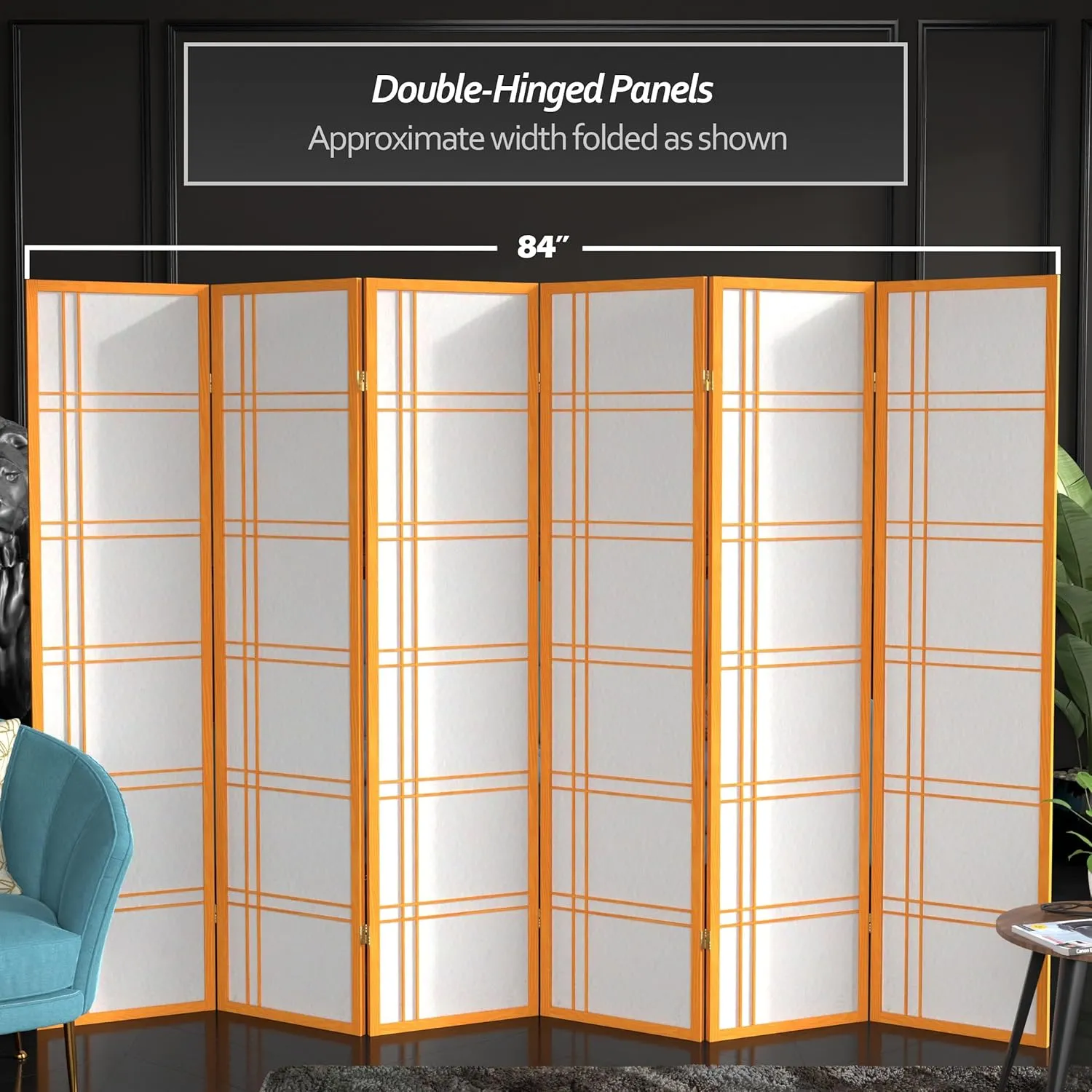 Red Lantern SSCDBLX-6_Panel-Honey Room Divider