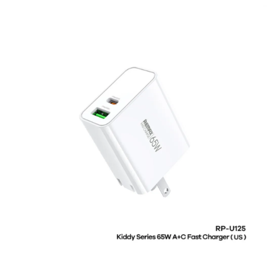 REMAX RP-U125 KIDDY SERIES 65W A C FAST CHARGER(US) (209447)