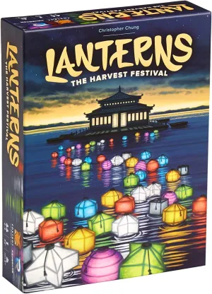 Renegade Game Studios Lanterns: The Harvest Festival, Fast Paced Card Game Set, 2-4 Players, 30 Min Playing Time, Place Tiles to Adorn The Palace Lake with Floating Lanterns, Earn The Most Honor Before The Festival Begins